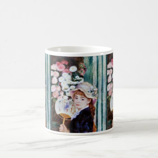 Renoir , 団扇を持つ少女 kaffeetasse (Mittel)