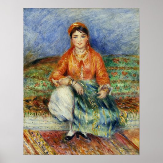Renoir - Algerisches Mädchen Poster (Vorne)