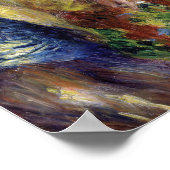 Renoir - Am Wasser (in der Nähe des Sees) 1880 Poster (Ecke)