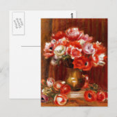 Renoir - Anemones, 1909 Postkarte (Vorne/Hinten)