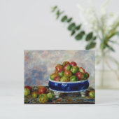 Renoir - Äpfel in einer Dish Postkarte (Stehend Vorderseite)