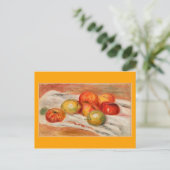 Renoir - Äpfel, Orange und Zitronen Postkarte (Stehend Vorderseite)