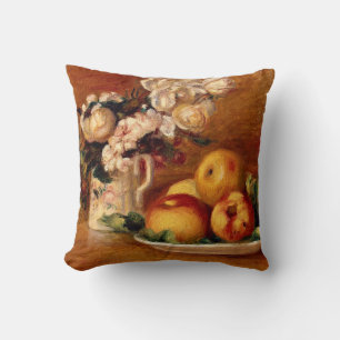 Renoir - Äpfel und Blume Kissen