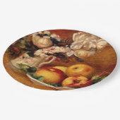 Renoir - Äpfel und Blume Pappteller (Schrägansicht)