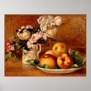 Renoir - Äpfel und Blume Poster