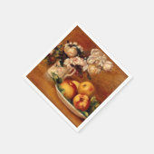 Renoir - Äpfel und Blume Serviette (Ecke)