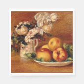 Renoir - Äpfel und Blume Serviette (Vorderseite)