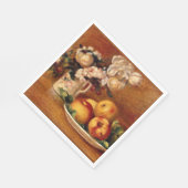 Renoir - Äpfel und Blume Serviette (Ecke)