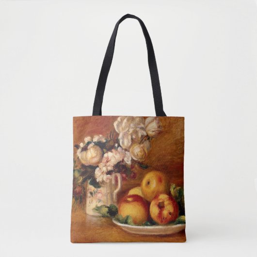 Renoir - Äpfel und Blume Tasche (Vorderseite)