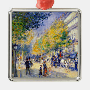 Renoir Art: Das Gemälde der Großen Boulevards Ornament Aus Metall