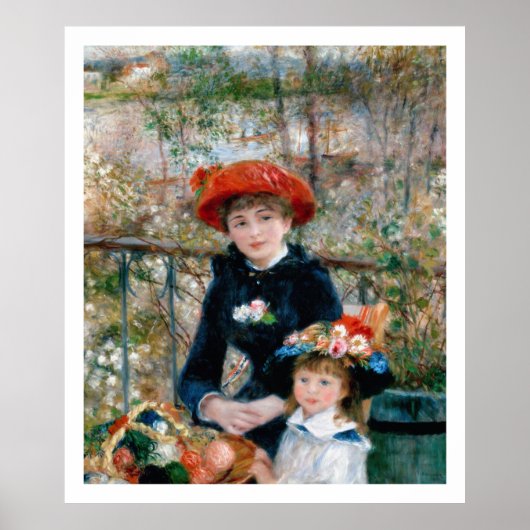 Renoir - Auf der Terrasse Poster (Vorne)