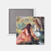 Renoir: Auf der Wiese Magnet (Vorderseite/Rückseite)