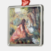 Renoir: Auf der Wiese Ornament Aus Metall (Links)