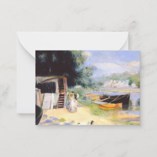 Renoir - Aussicht auf Bougival, Kunstmalerei Mitteilungskarte