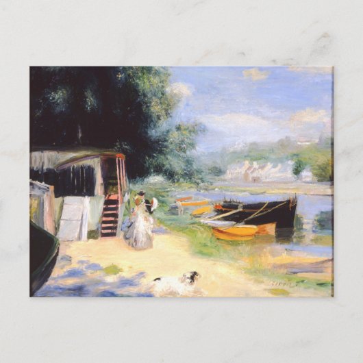 Renoir - Aussicht auf Bougival, Kunstmalerei Postkarte (Vorderseite)
