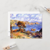 Renoir - Blick auf Guernsey, berühmtes Gemälde Karte (Vorderseite/Rückseite Beispiel)