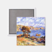 Renoir - Blick auf Guernsey, berühmtes Gemälde Magnet (Vorderseite/Rückseite)