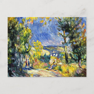 Renoir - Blick in der Nähe von Antibes Postkarte