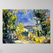 Renoir - Blick Nah zu Antibes Poster (Vorne)