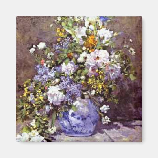 Renoir: Blue Vase Magnet (Vorne)