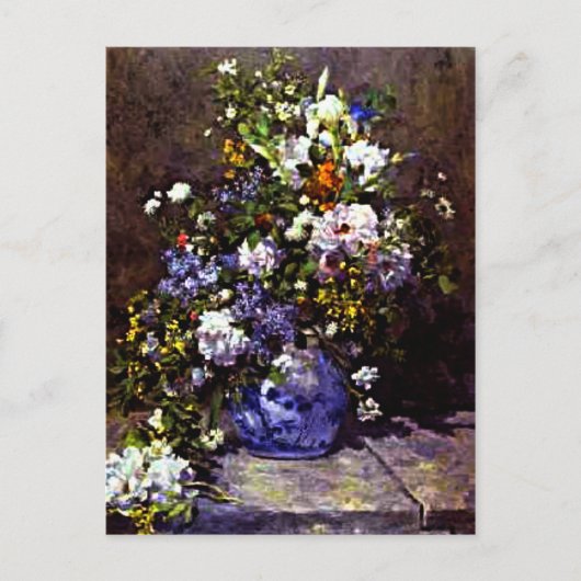 Renoir - Blue Vase Postkarte (Vorderseite)