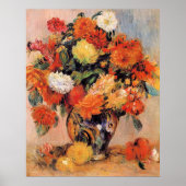 Renoir - Blumenvase, 1884, Poster (Vorne)