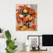 Renoir - Blumenvase, 1884, Poster (Heimbüro)