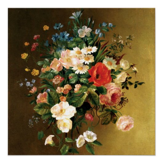 Renoir - Bouquet of Blume, 1858, Poster (Vorderseite)