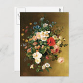 Renoir - Bouquet of Blume, 1858 Postkarte (Vorne/Hinten)
