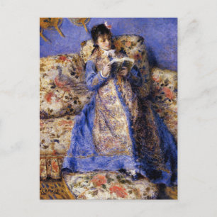 Renoir - Camille Monet Reading Postkarte