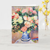 Renoir - Chrysanthemen und japanischer Fan Karte (Gelbe Blume)