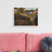 Renoir Claude Monet Gemälde in seinem Garten in Ar Leinwanddruck (Insitu (Wohnzimmer))