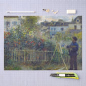 Renoir - Claude Monet Malerei in seinem Garten Seidenpapier (Handwerk)