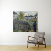 Renoir - Claude Monet Malerei in seinem Garten Wandteppich (Beispiel (Horizontal))