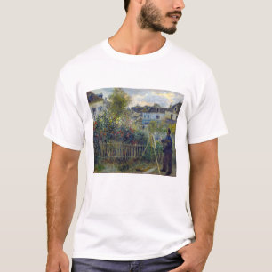 Renoir - Claude Monet malt in seinem Garten T-Shirt