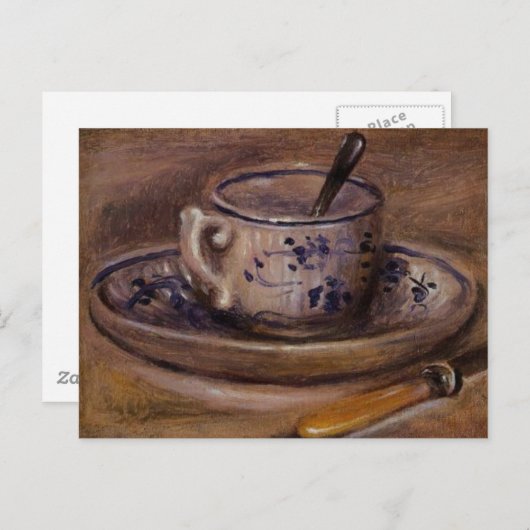 Renoir-Cup und Saucer Still Life Postkarte (Vorne/Hinten)