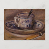 Renoir-Cup und Saucer Still Life Postkarte (Vorderseite)