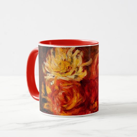 Renoir - Dahlias, Kunstmalerei, Tasse (Vorderseite Links)