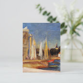 Renoir - Der Hafen von Rochelle Postkarte (Stehend Vorderseite)