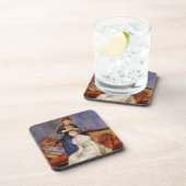 Renoir: Der Kaffee Getränkeuntersetzer (Rechte Seite)