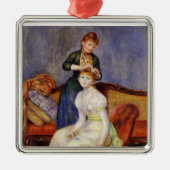 Renoir: Der Kaffee Silbernes Ornament (Vorne)