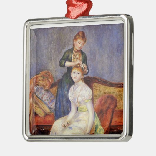 Renoir: Der Kaffee Silbernes Ornament (Links)