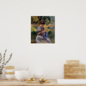 Renoir - Die Stickerin (Frau im Garten) Poster (Küche)