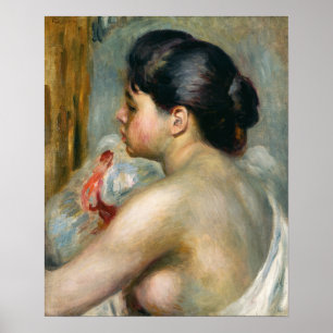Renoir - dunkelhaarige Frau Poster