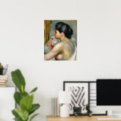 Renoir - dunkelhaarige Frau Poster (Heimbüro)