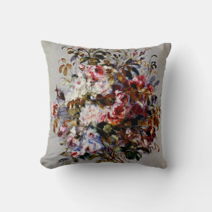 Renoir - ein Bouquet von Rose, Kissen