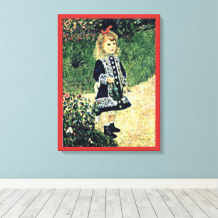 Renoir - Ein Mädchen mit einer Gießkanne Leinwanddruck