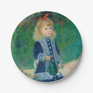 Renoir "ein Mädchen mit einer Gießkanne " Pappteller