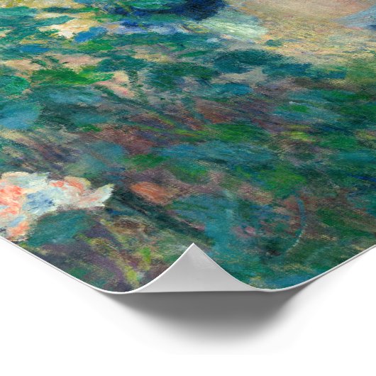 Renoir "Ein Mädchen mit einer Wasserdose" Poster (Ecke)