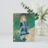 Renoir "Ein Mädchen mit einer Wasserdose" Postkarte (Stehend Vorderseite)